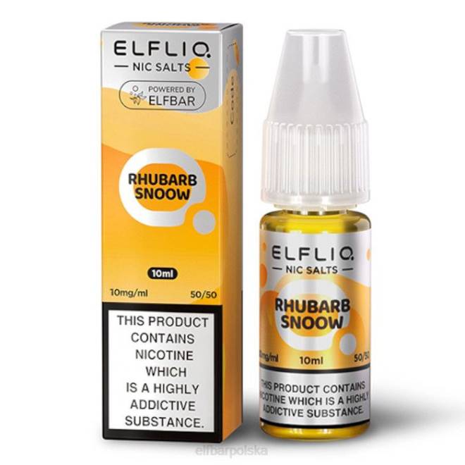 elfbar elfliq nic salts - rabarbar snow - 10ml-10 mg/ml 42RP171