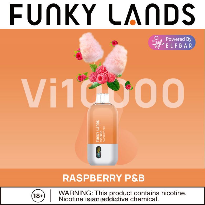 ELFBAR Funky Lands jednorazowe zaciągnięcia vape vi10000 46XNB167 malinowe p&b